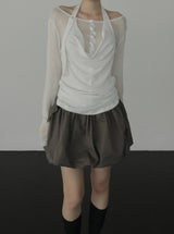 Leon See-through Snap Cardigan