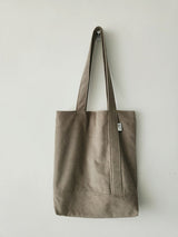 コーデュロイシンプルラインバッグ (khaki gray)