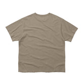 サウンドウェーブアートワークダメージウォッシングTシャツ (ベージュ)