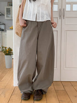 Dian Flap Pocket Cotton Balloon Wide Pants (2color)