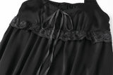 Antique lace dress - black