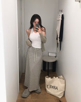 [MADE] Maxi-Striped Long Skirt