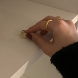 (silver925) Basic matte open ring *silver