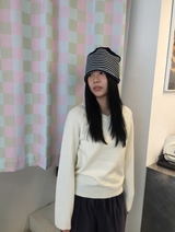 グリルーズフィットVネックウールニット（8c）
