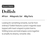 MUZMAK Reusable Glam Design Nail Tip Dollish(Round Stiletto)