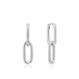 Cable Bold Link One-Touch Ring 925 Silver Earring E021-01H (Worn by Kim A-young, Lee Yoo-young, Woo-ki, Weekly's Monday, OnlyOneOf's Kyu-bin, and Ye-won)