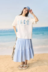 Guava Patch Embroidery Couple T-Shirt