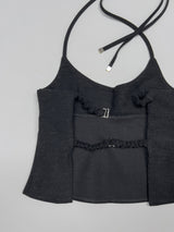 [Setup Available] Pepper Halter Neck Layered Bustier