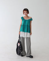リネンレースビスチェロングブラウス & ミニドレス