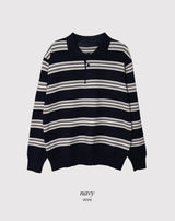 #LM デイリーマルチボーダーカラーニット (3color)