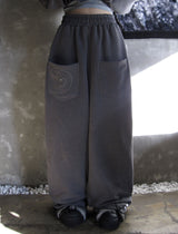 SYMBOL STUD PIGMENT SWEAT PT CHARCOAL