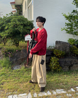 マレルワンタックワイドコットンパンツ