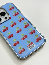 fruit tetris epoxy silver case-cherry