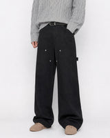 (UNISEX) フレーム ダブルニー コットンパンツ