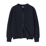 [Unisex] リザーブ2ウェイオーバーフィットジップニットカーディガン [ネイビー]