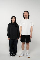 レギュラーコットンチェックシャツ(BLACK)