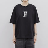 ホーリーハートHオーバーフィット半袖Tシャツ_BLACK