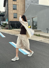BALLOON CARGO HALF PANTS