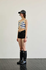 MIMI STRIPE SLEEVELESS / BLUE