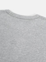 ヘンリーネックレイヤードクロップTシャツ