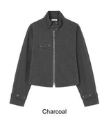 Deen high-neck cropped jacket
