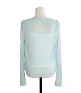 peppermint lace sleeveless top + tone see-through cd set