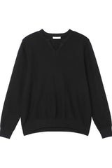 Textured V Neck Knit Sweater