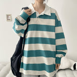 トラ ストライプド ラッキー ロングスリーブ Tシャツ (6 colors) H&L