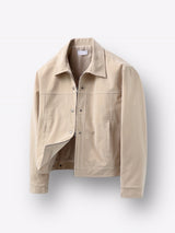 Mer crop suede jacket