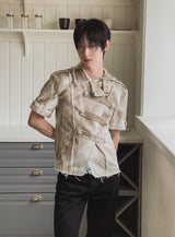 26SS★ [PLAN MADE] ブレーキカットオフナポレオンジャケット