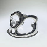 Chrome wave ring