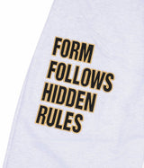 Star Lettering Patch Sweat Pants - White