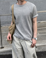 モーフワッフルラグランショートスリーブTシャツ