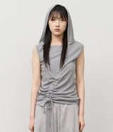 (W) Puppy Hooded Top