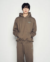 25FW ボーダーラインベーシックロゴフーディー ココア