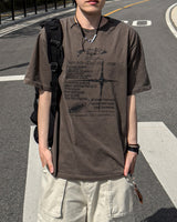 オルビピグメントプリントショートスリーブTシャツ