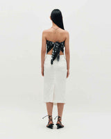 Haze Motif Square Scarf 95 _ BLACK
