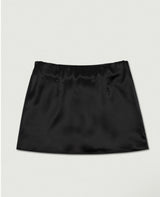 Silky Skirt Pants [black]