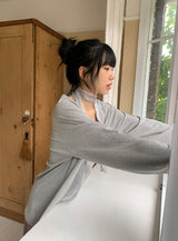 26FW★ [BAONHAUS] レニル シャーリング レイヤード ロングスリーブ Tシャツ