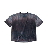 (W) Air Vent Tie-Dye Racing Dot Symbol Crop T-Shirt (Aurora)