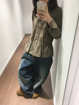 Plaid Check Low Blouse (2color)