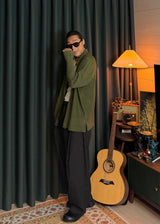 [ VIR Style Original ] China Collar Pleated Jacket 2COLOR