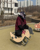 サッドレイヤードオーバーサイズフーディ