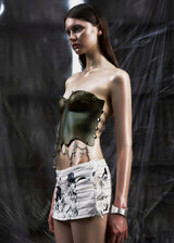 NONE Dirty Ruffle Sides Mini Skirt 