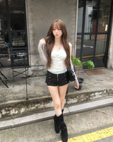 Slim crop cardigan