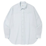KIRSH PLAIN SEE THROUGH LOOSE FIT SHIRT - SKY 