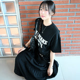 SHE LETTERING DOT OVER FIT T-SHIRT (2color)