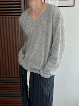 [Unisex] Linen stripe banding pants(2color)