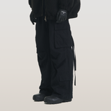 RELABEL 23AW Flutter Belt Washed Workwear Casual Trousers