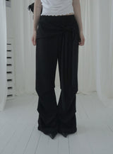 Warr Pintuck Wrap Bootcut Pants